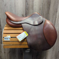 17" MW *5.25" P.J. Pro Close Contact Saddle, 2 Billet Guards, Navy PJ Cover, Foam Panels, Med Front & Large Back Blocks, Flaps: 14"L x 12.5"W Serial #: 1357966 R (Regular Tree & Flap)

