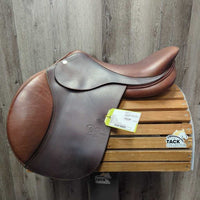 17" MW *5.25" P.J. Pro Close Contact Saddle, 2 Billet Guards, Navy PJ Cover, Foam Panels, Med Front & Large Back Blocks, Flaps: 14"L x 12.5"W Serial #: 1357966 R (Regular Tree & Flap)
