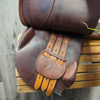 17" MW *5.25" P.J. Pro Close Contact Saddle, 2 Billet Guards, Navy PJ Cover, Foam Panels, Med Front & Large Back Blocks, Flaps: 14"L x 12.5"W Serial #: 1357966 R (Regular Tree & Flap)
