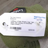 4 Polo Wraps, bag *vgc, clean, mnr clumpy & stretched edges
