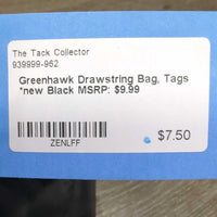 Drawstring Bag, Tags *new

