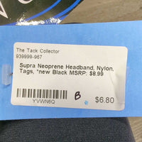 Neoprene Headband, Nylon, Tags, *new
