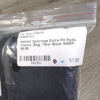 Helmet Sportage Extra Fit Pads, Velcro, Bag, *new
