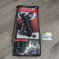 JUNIORS Synthetic Leather Half Chaps "Hearts", bag *new
