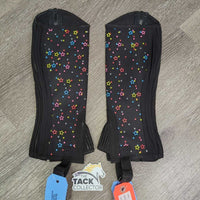 JUNIORS Synthetic Half Chaps "Stars", bag *new
