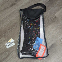 JUNIORS Synthetic Half Chaps "Stars", bag *new
