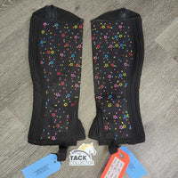 JUNIORS Synthetic Half Chaps "Stars", bag *new
