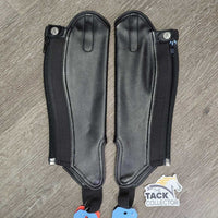 JUNIORS Synthetic Leaher Half Chaps, bag *new
