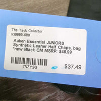 JUNIORS Synthetic Leaher Half Chaps, bag *new
