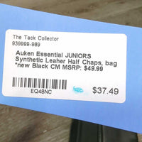 JUNIORS Synthetic Leaher Half Chaps, bag *new
