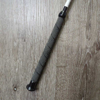 Rubber Handle Dressage Whip, Cap *gc, peeling/breaking rubber, broken/frayed end, rubs, scratches
