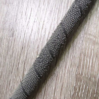 Rubber Handle Dressage Whip, Cap *gc, peeling/breaking rubber, broken/frayed end, rubs, scratches
