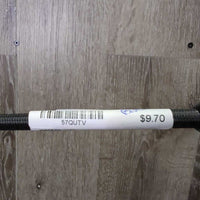 Rubber Handle Dressage Whip, Cap *gc, peeling/breaking rubber, broken/frayed end, rubs, scratches
