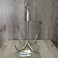 4 Prong Hanging Tack Hook *gc, clean, discolour, rubs, mnr rust
