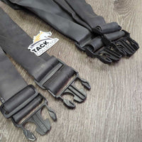 3 Elastic Core Strap Attachments ONLY *vgc, clean, rubbed/peeling text
