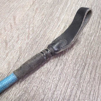 Riding Whip - Crop, handle *gc/fair, rubs, snags, frays, bent flapper
