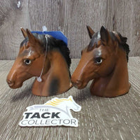 Vintage - Collectible Horse Head Salt & Pepper Shakers *vgc, mnr rubs, residue, stains & chipped ear
