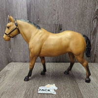 Vintage "Two Bits" Buckskin Quarter Horse Gelding #98 *gc, scratches, ear rubs, stains
