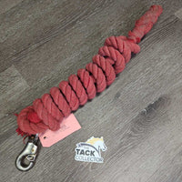 Cotton Lead Rope, bull snap *gc, clean, faded, residue, stains, mnr frays, rust
