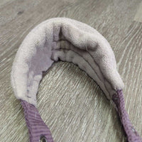 Fleece - Nylon Halter, adj, snap, braided lead *gc, dirt, hair, stains, puckers, faded, pilly, snags, threads

