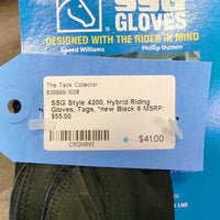 Style 4200, Hybrid Riding Gloves, Tags, *new
