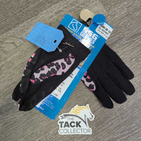 Style 8600, All Weather Riding Gloves, Leopard Print, Tags, *new
