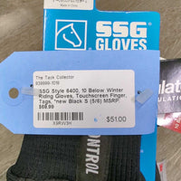 Style 6400, 10 Below Winter Riding Gloves, Touchscreen Finger, Tags, *new
