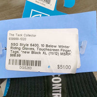 Style 6400, 10 Below Winter Riding Gloves, Touchscreen Finger, Tags, *new
