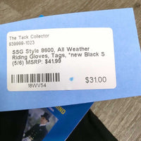 Style 8600, All Weather Riding Gloves, Tags, *new

