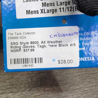 Style 8600, All Weather Riding Gloves, Tags, *new
