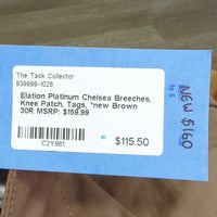 Platinum Chelsea Breeches, Knee Patch, Tags, *new
