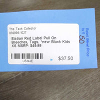 Red Label Pull On Breeches, Tags, *new
