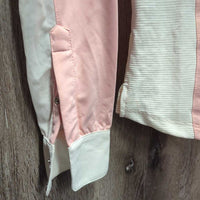 LS Sun Shirt, 1/4 Button Up, Snap Collar, *vgc, mnr stains
