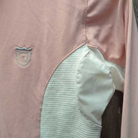 LS Sun Shirt, 1/4 Button Up, Snap Collar, *vgc, mnr stains
