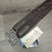 Contoured Leather Jump Girth, 2x els, 2x D-ring, Carabiner, Tags, *new
