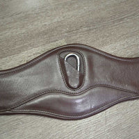 Contoured Leather Jump Girth, 2x els, 2x D-ring, Carabiner, Tags, *new
