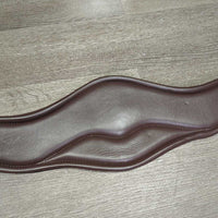 Contoured Leather Jump Girth, 2x els, 2x D-ring, Carabiner, Tags, *new
