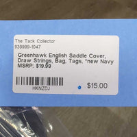 English Saddle Cover, Draw Strings, Bag, Tags, *new
