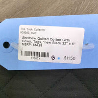 Quilted Cotton Girth Cover, Tags, *new
