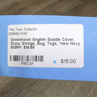 English Saddle Cover, Draw Strings, Bag, Tags, *new
