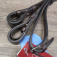 Braided Leather Reins, Tags, *new
