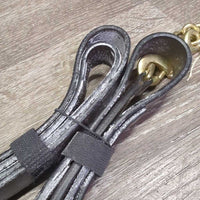 FS Leather Lead & Brass Chain, White Film, Tags, *new
