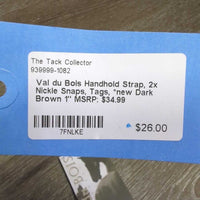 Handhold Strap, 2x Nickle Snaps, Tags, *new
