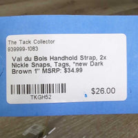 Handhold Strap, 2x Nickle Snaps, Tags, *new
