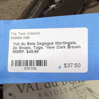 Degogue Martingale, 2x Snaps, Tags, *new
