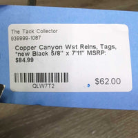 Copper Canyon Wst Reins, Tags, *new
