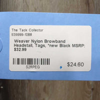 Nylon Browband Headstall, Tags, *new
