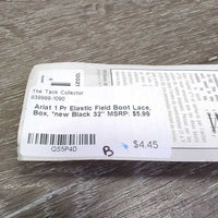 1 Pr Elastic Field Boot Lace, Box, *new
