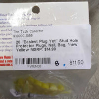 20 "Easiest Plug Yet" Stud Hole Protector Plugs, Nail, Bag, *new
