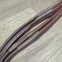 Double-Stitch Padded Smooth Rubber Reins, Tags, *new
